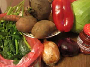 Ингредиенты борща, ingredients borscht Овощи для борща, что надо для борща.