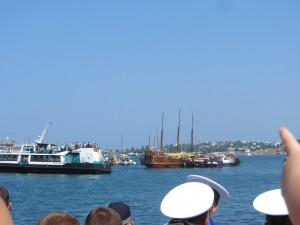День морского флота в Севастополе, Navy Day in Sevastopol. Парад кораблей на день морского флота.