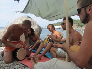 Музыкальный джем на Форосе, Musical jam at Foros. Музыкальные импровизации в Крыму на Форосе.