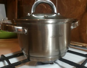кастрюля для отваривания гречки, кастрюля с толстым дном, kastrjulja dlja grechki