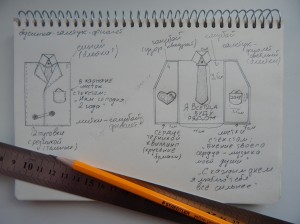 Пошаговый Мастер класс создания открытки в виде пиджака Пошаговый Мастер класс создания открытки в виде пиджака