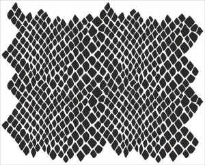 Трафарет для имитации кожи змеи или крокодила Трафарет для имитации кожи змеи или крокодила