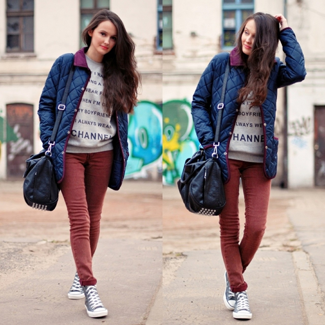 Сапфировый и кирпичный цвета в одном комплекте