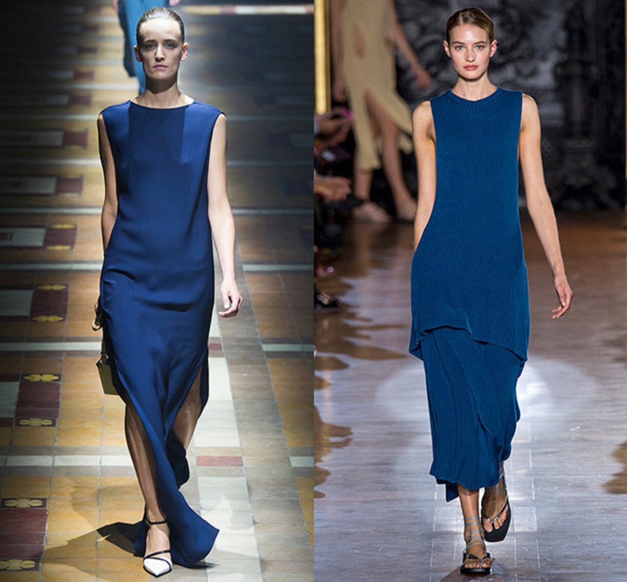 Сапфировые синие платья