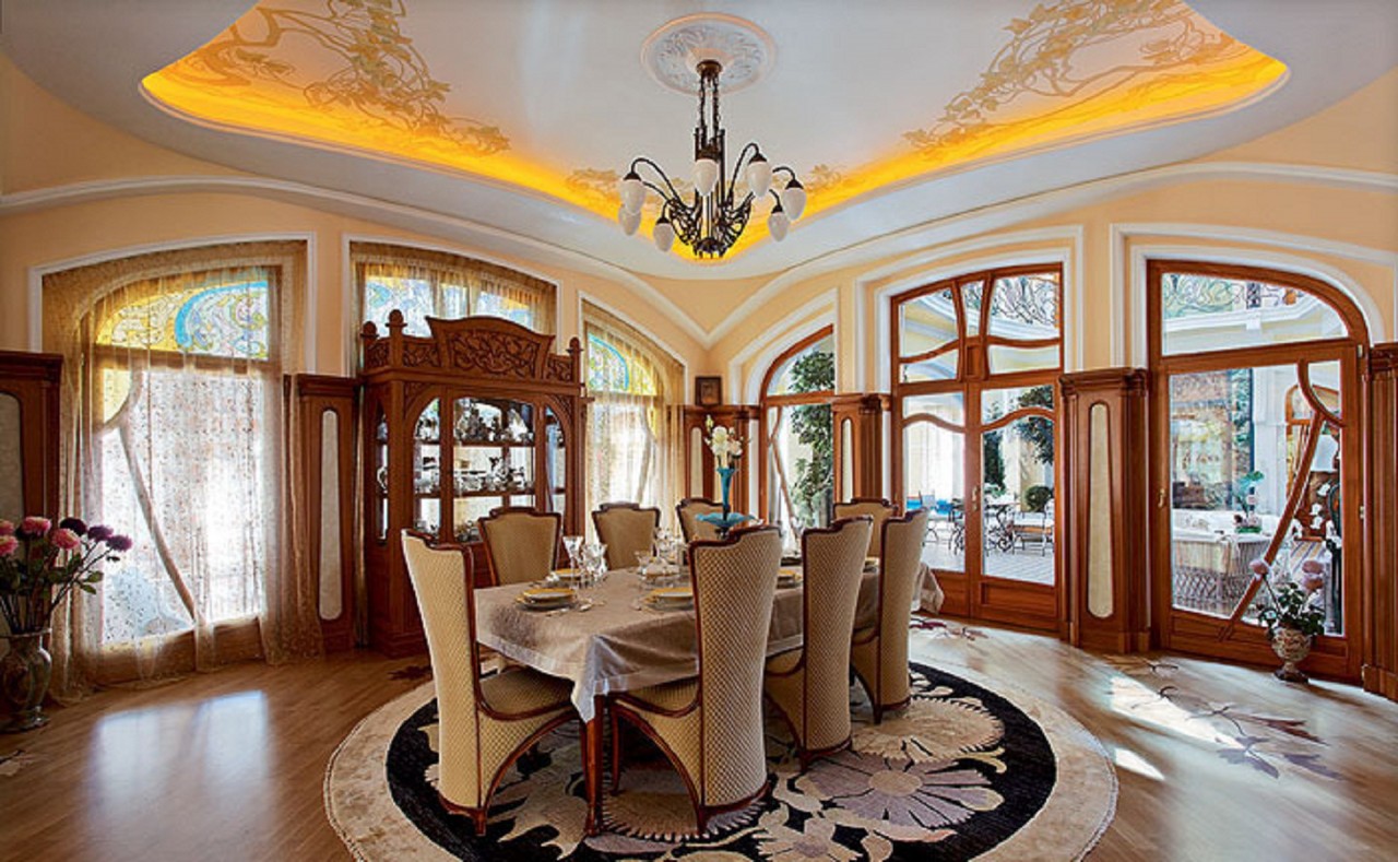 Стиль модерн (ар-нуво) в интерьере