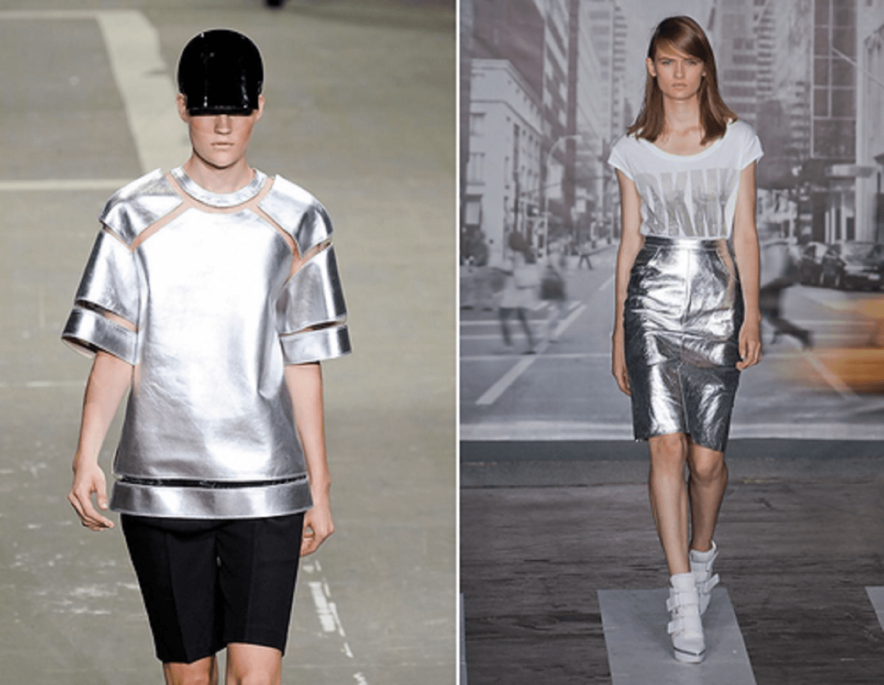 Использование металлика в спортивном шике