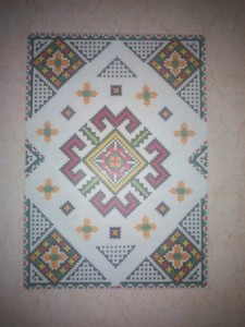 Приклеивание салфетки