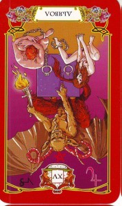 Перевернутая карта Таро "Дьявол", Perevernutaja Karta Taro «D'javol»