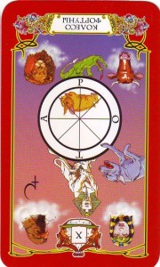 Перевернутая карта Таро "Колесо фортуны", Perevernutaja Karta Taro «Koleso fortuny»